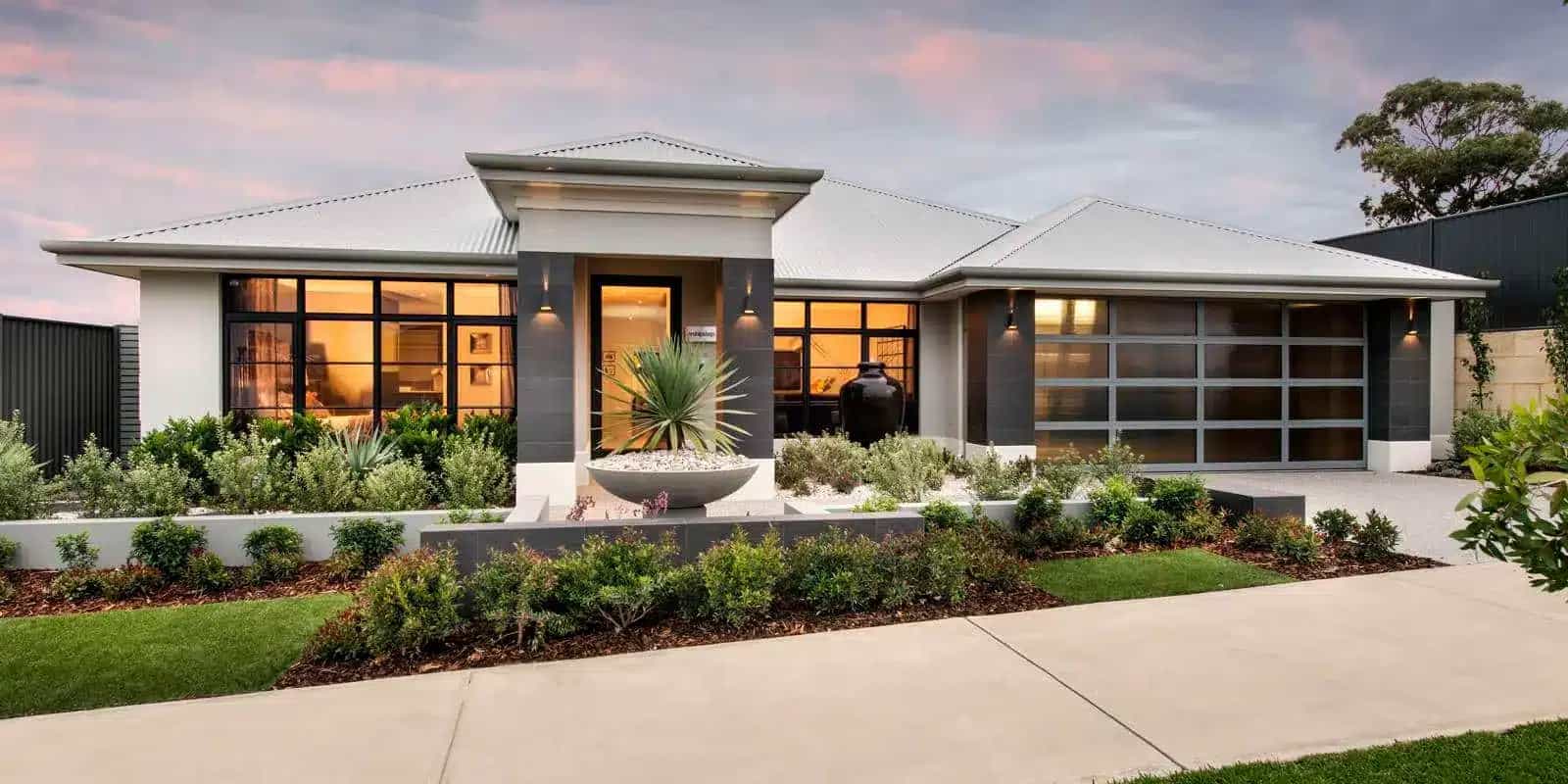 Modern front yard landscaping Melbourne street appeal