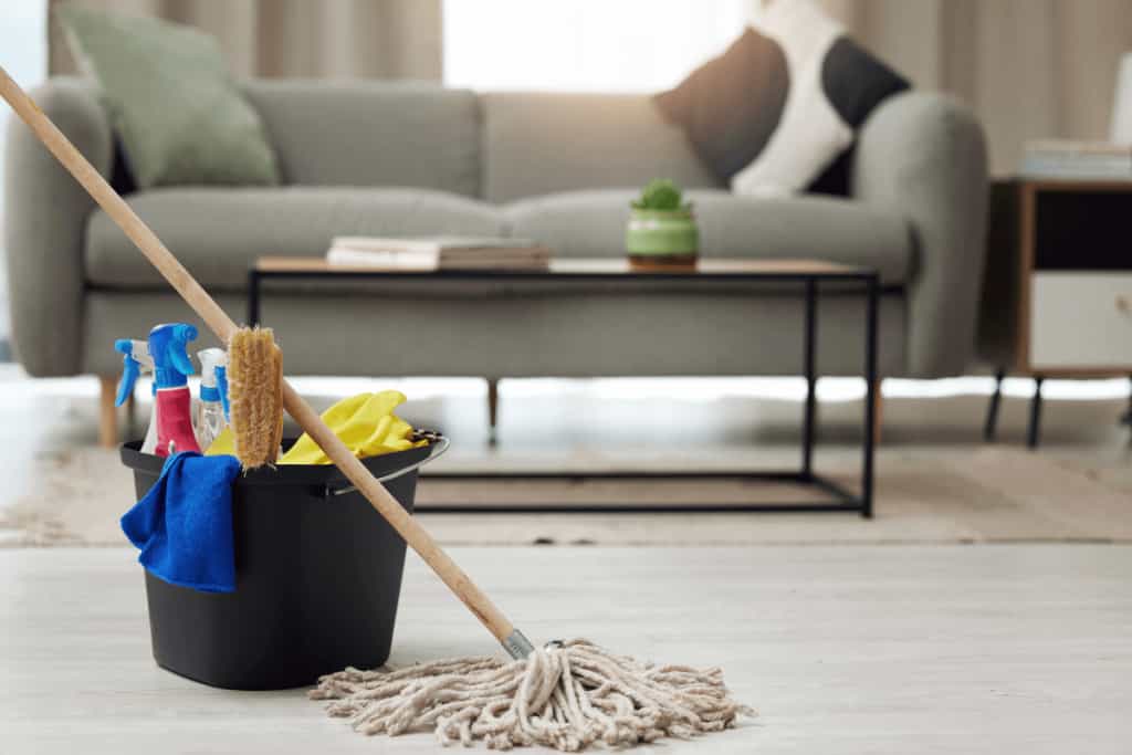 Apartment living room cleaning Melbourne