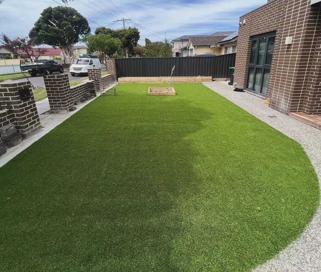 Artificial grass backyard landscaping Melbourne