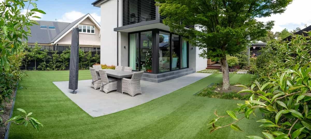 Artificial turf installation in Melbourne backyard