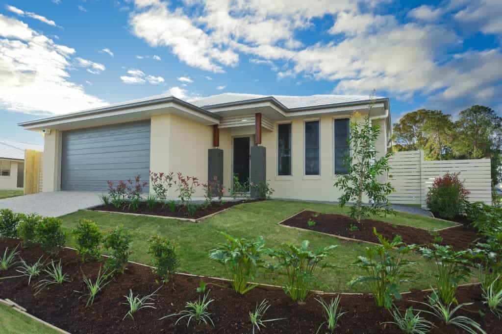 Display home landscaping Hillside