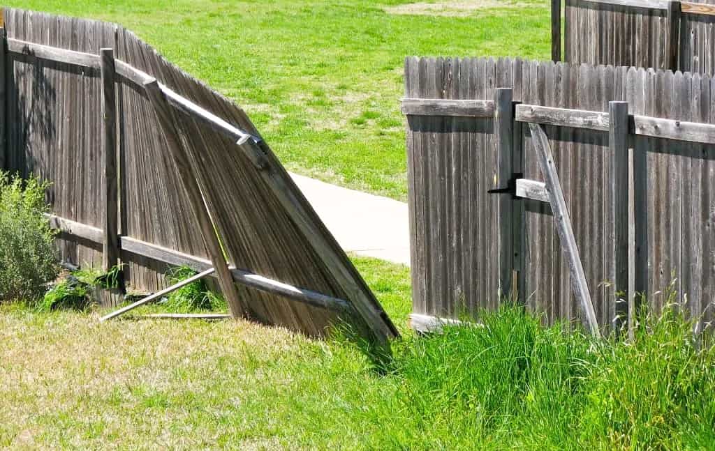 Timber fence repair in Coburg Melbourne